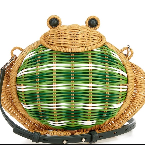 kate spade Handbags - Kate Spade Green and Tan Frog Crossbody Bag